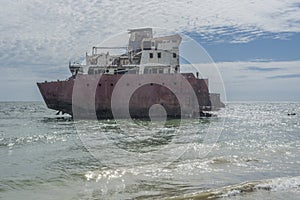 Ships cemetery theme in Angola