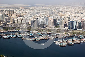 Ships at Dubai Creek port, Dubai