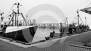 Ships in the fishing port of Swinoujscie