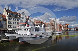 Ships in Gdansk harbour