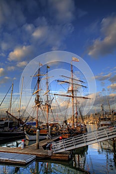 Ships in the Harbor