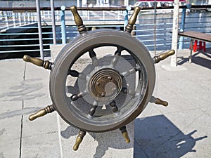 Ships helm wheel