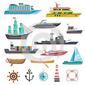 Ships Icons Set photo