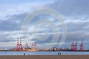 Ships loading cargo at Seaforth