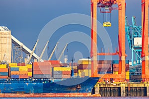 Ships loading cargo at Seaforth