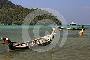 Ships, Loh Dalum Bay, Phi Phi, Thailand