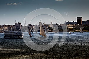 Ships on river Nile