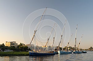 Ships on Nile River