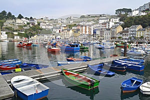 Ships in the Seaport of Luarca, Asturias, Spain photo