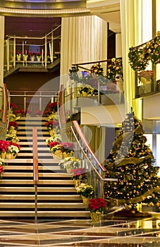 Ships Staircase at Christmas