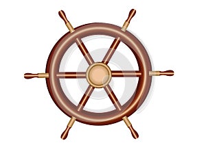 Ships steering wheel illustration