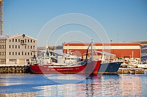 Ships at Tromso port