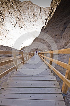 Shipton`s Arch stairs to the summit of the trek