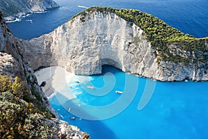 Shipwrech at Navagio beach, Zakinthos, Zante, Zakynthos