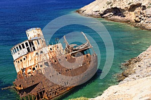 Shipwreck on Amorgos island