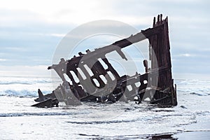 Shipwreck on the Astoria coast