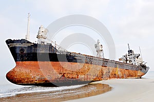 Shipwreck at Barro Do Dande photo