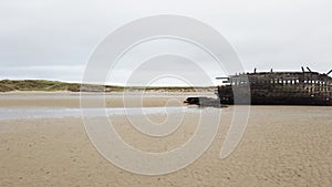 Shipwreck called Bad Eddie in County Donegal, Ireland