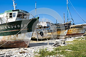 Shipwreck in Camaret-sur-Mer, northwestern France photo