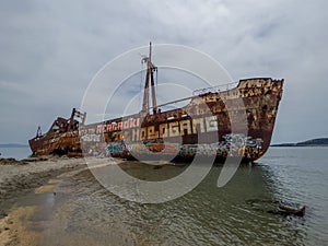 Shipwreck Dimitrios at Valtaki Beach, Peloponnese, Greece (Gythio)