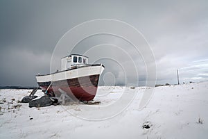 Shipwreck, Eggum village, Lofoten, Norway