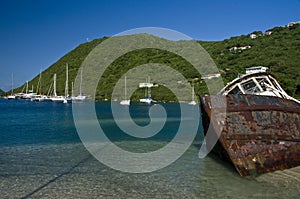 Shipwreck in Frenchmans Cay