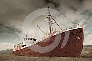 Shipwreck in Iceland