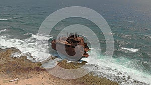 The Shipwreck at Klein Curacao