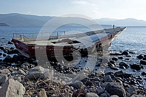 Shipwreck at Lesvos Greece