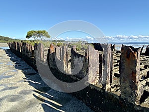 A shipwreck on Minjerribah / North Stradbroke Island, Moreton Bay, Australia