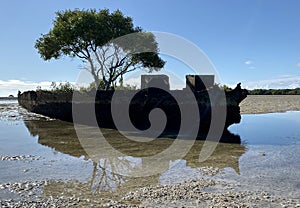 A shipwreck on Minjerribah / North Stradbroke Island, Moreton Bay, Australia