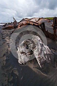 Shipwreck on Patea Beach