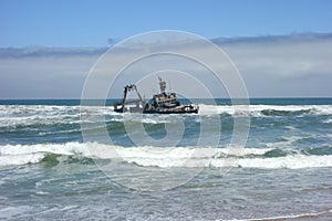shipwreck on Skeleton coast