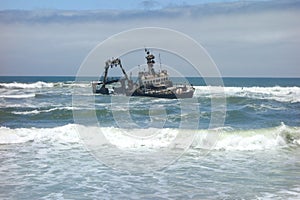 shipwreck on Skeleton coast