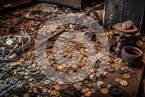 shipwreck treasure trove with a vast array of artifacts and coins