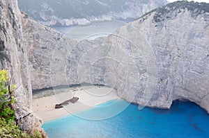 Shipwreck in Zakynthos island, Greece