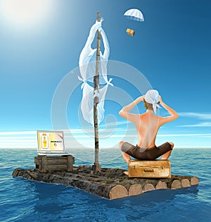 Shipwrecked but happy with e-commerce