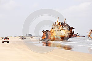 Shipwrecks at Barro Do Dande