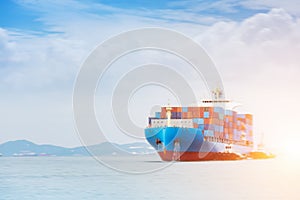 Shipyard background, logistic import export background