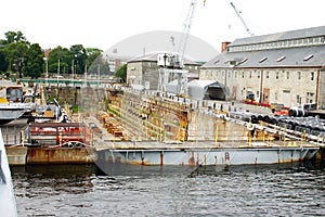 Shipyard Dry Dock in Boston