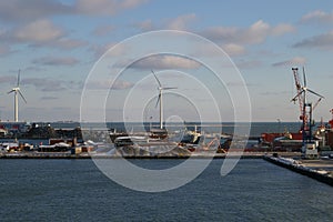 Shipyard at Frederokshavn, Denmark