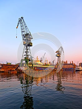 Shipyard - industrial area