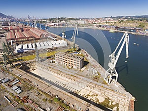 Shipyard in Sestao, Bizkaia, Basque Country