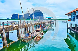 The shipyards of Ko Panyi floating village, Phang Nga Bay, Thailand