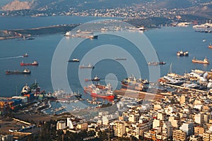 Shipyards in Perama, Piraeus, Athens. photo