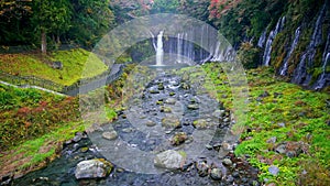 Shiraito waterfall in Autumn, Shizuoka, Japan