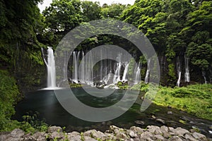 Shiraito waterfall in Fujinomiya, Japan near Mt Fuji photo