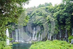Shiraito waterfall near Mt. Fuji in Fujinomiya Prefecture, photo