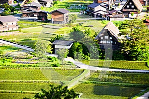 Shirakawa-go in the Spring Evening, Japan