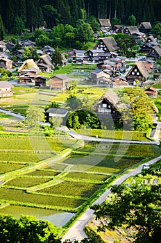 Shirakawa-go in the Spring Evening, Japan